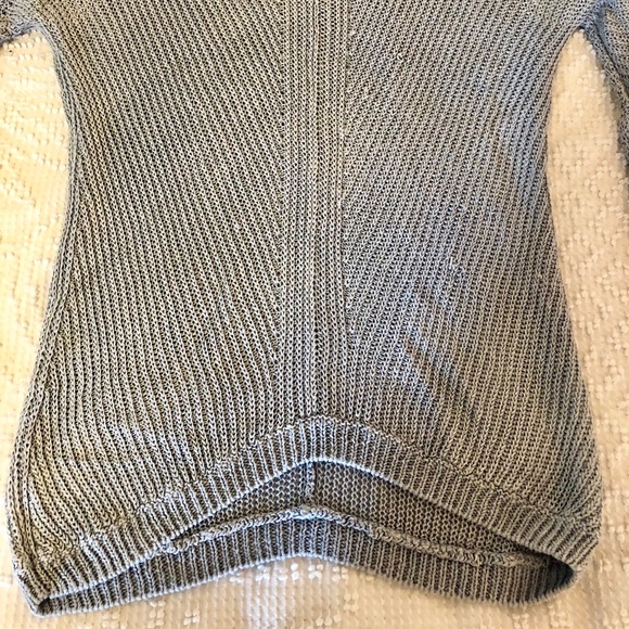 Vince Knit Pullover Top Small Linen V-Neck Sweater - Picture 4 of 7